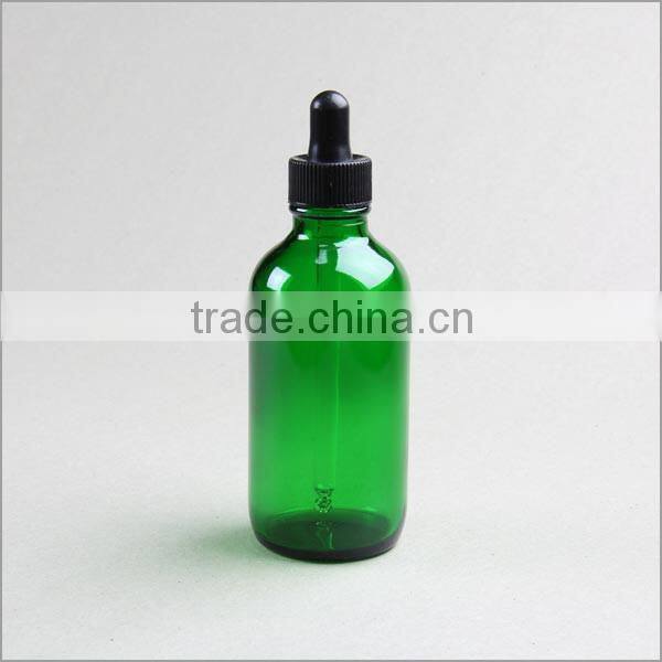 Clear Transparent Glass Boston Round Dropper Bottles
