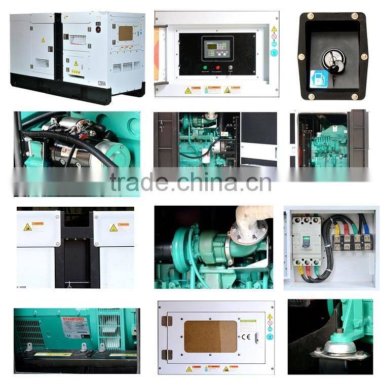 cummins engine Powered silent generator 100-200kva in stock