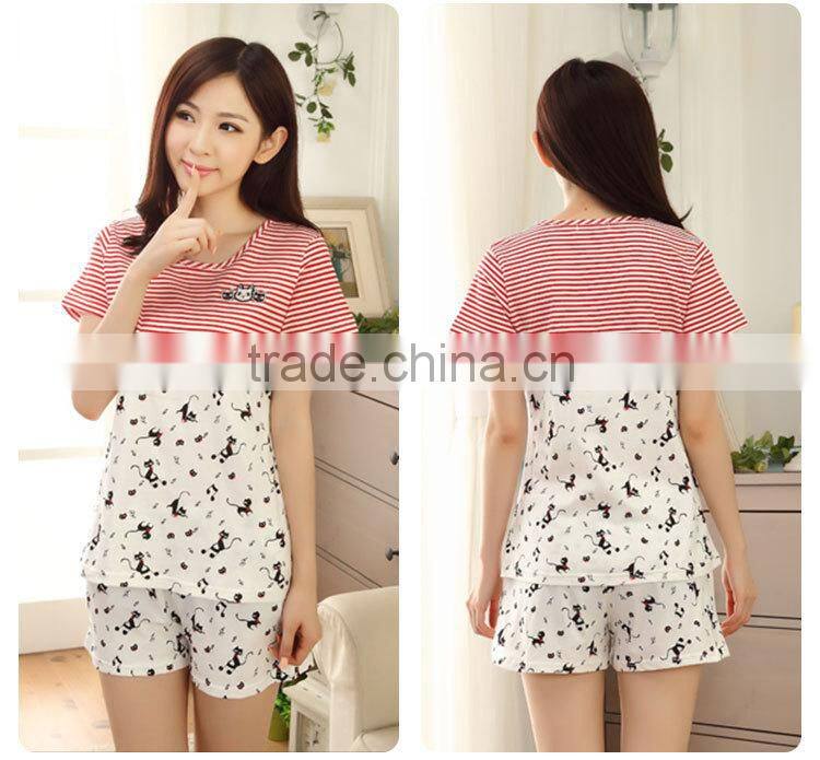 Women's cartoon cotton pajamas