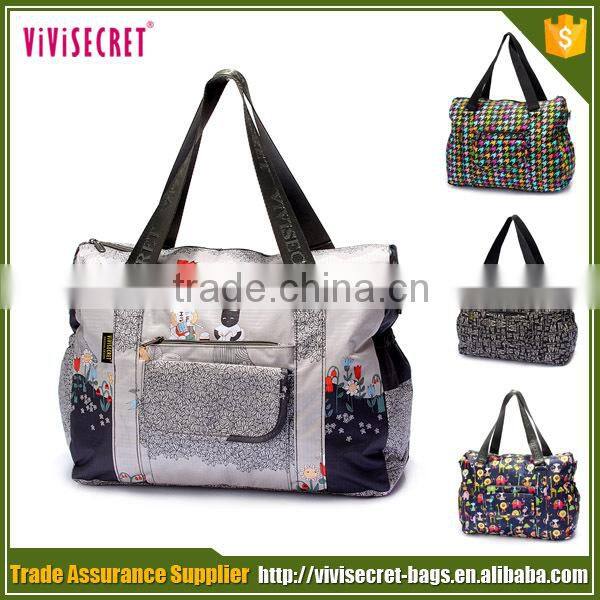 2015 wholesaler full color printing promotion shopping beach tote bag