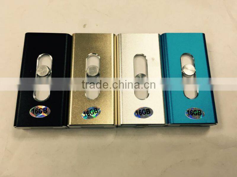 cheap 8GB/16GB/32GB/64GB i flash drive HD OTG usb flash drive for i-Phone/i-Pad expansion memory gift box paypal