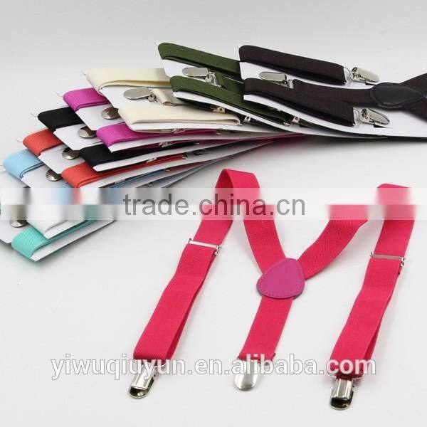 40 colors Lovely Baby Boys Girls Clip-on Suspender Y-Back Child Elastic Suspenders