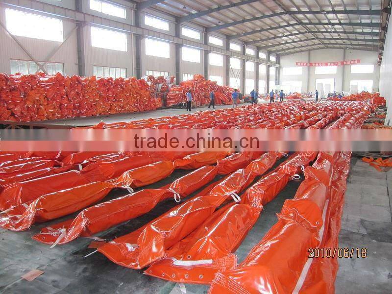 Solid PVC oil boom WGV1500