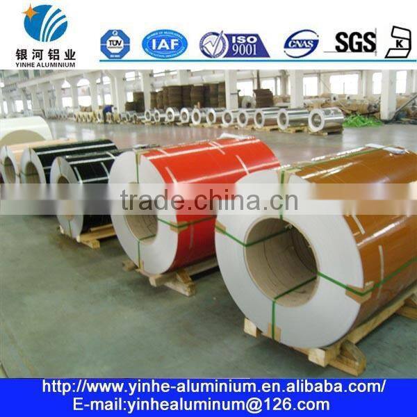 Pro-coated aluminum coil with two colors coated on both side for decoration indoor