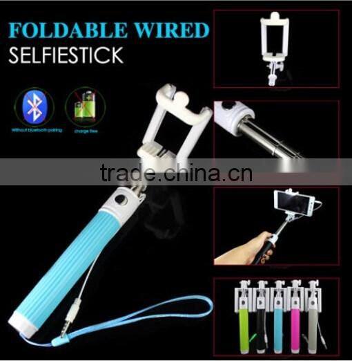 Extendable Folding Monopod Phone Selfie Stick / phone Remote Shutter / Phone Holder Remote Shutter Monopod