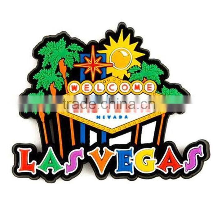 Custom made rubber logo printed heart shape fridge magnet