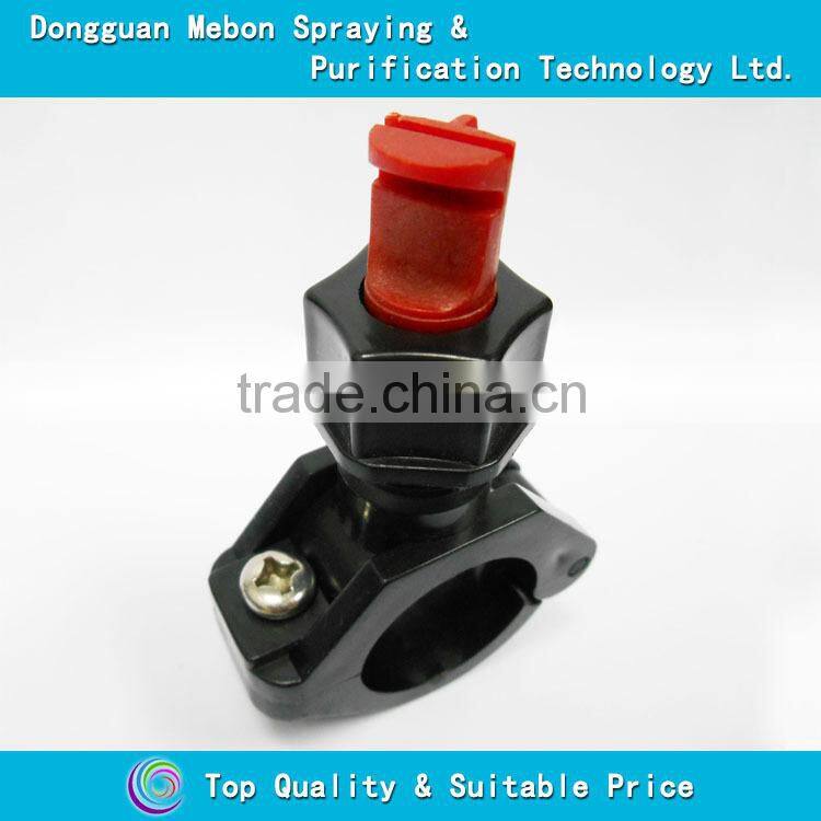 Quick detachable toggle clamp flat fan jet nozzle