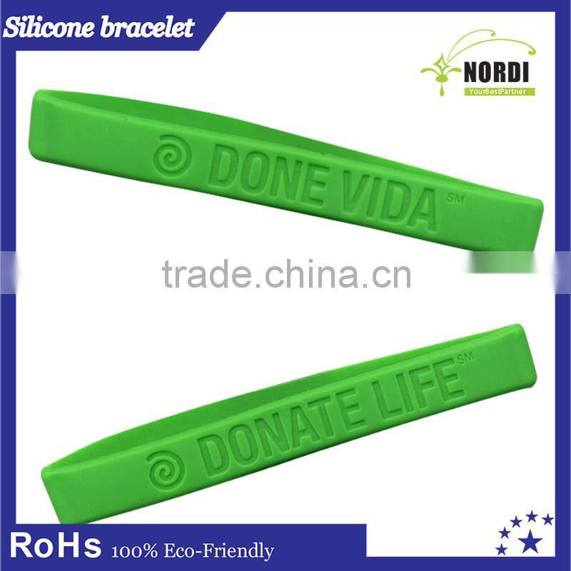 Fashion Unisex Silicone Wristbands new design promotional customized rubber silicone bracelet