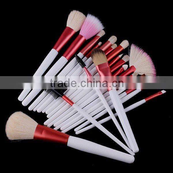 20 PCS Pink Professional Makeup Brush Sets Tools Cosmetic Brush + Pink Pouch Bag