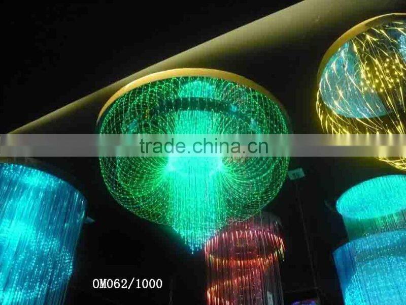 2015 hot sale fiber optic light,large size crystall chadelier lamp ,hotel project fiber optic light om062