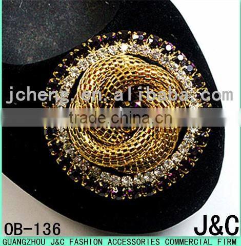 The latest sandals ornaments gold flower copper