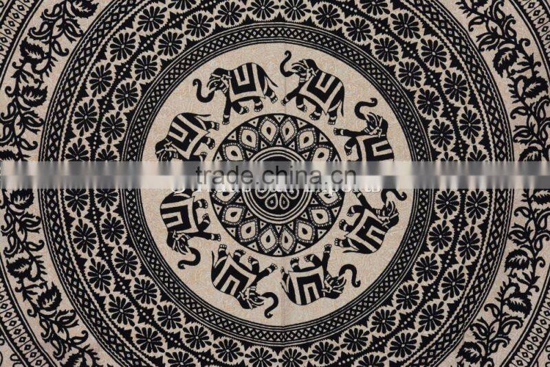 Twin Ethnic Elephant Mandala Boho Wall Art Hippie Home Decorative Wall Hanging Tapesry
