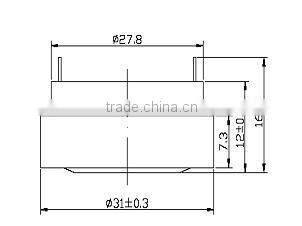 31mm round dynamic receiver