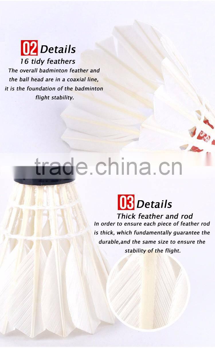 Durable Duck Feather Super Quality Brand Badminton Shuttlecock
