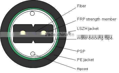 Jiangsu optical fiber cable joint closure Ftth Bow-type Drop Cable for duct communication cables