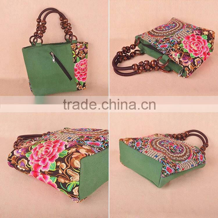 wholesale goods from china woman embroidery shoulder bags casual washed charms embroidery handbags
