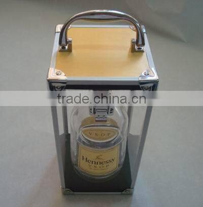 Aluminum natural wine box,aluminum free wine case,luxury wine box