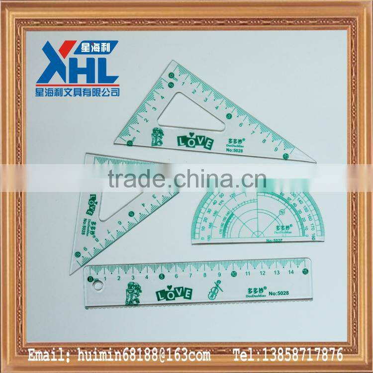 stationery new custom design triangular scale ruler