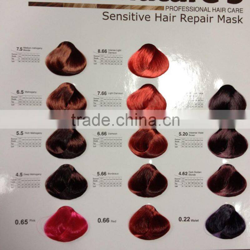 Free sample low ammonia best OEM hair dye Malaysia pieces