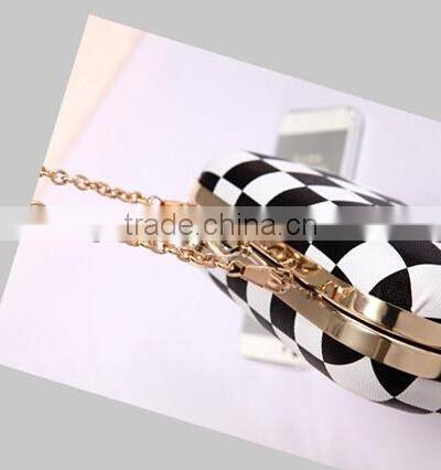 Black White Gum party evening bag high grade PU leather evening bag