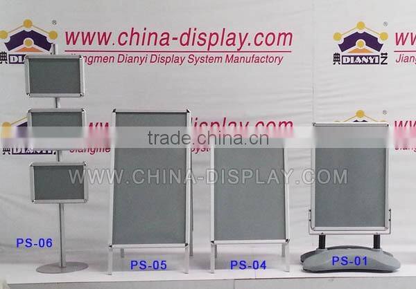A3 A4 size aluminum poster stand floor standing poster stand