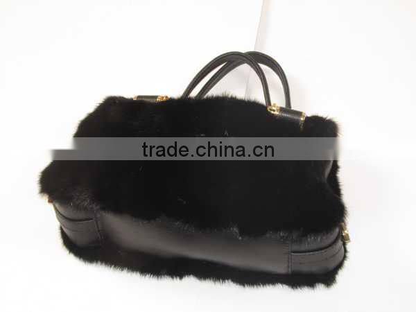 015 New trendy women's fashionable high quality fox fur bags