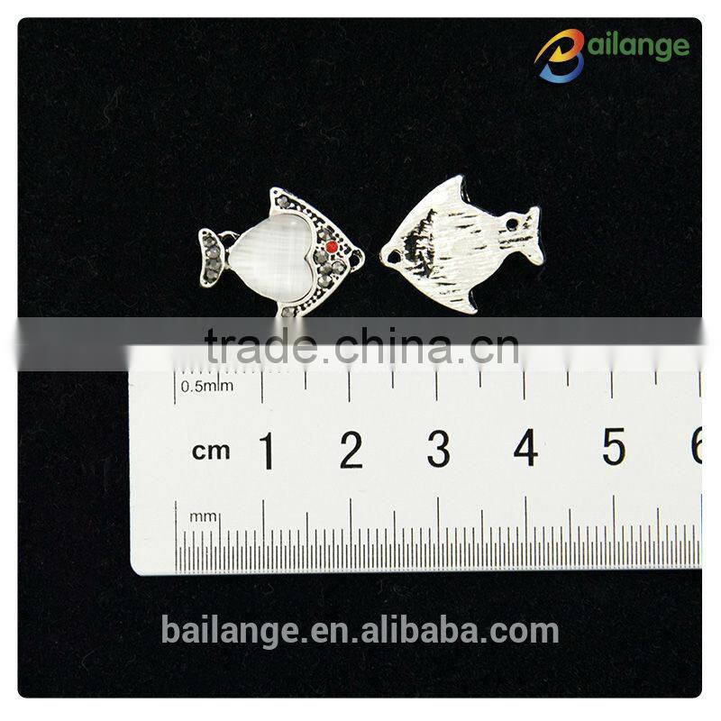 wholesale quality fashion rhinestone vintage flower wedding crystal flower silver charm pendant