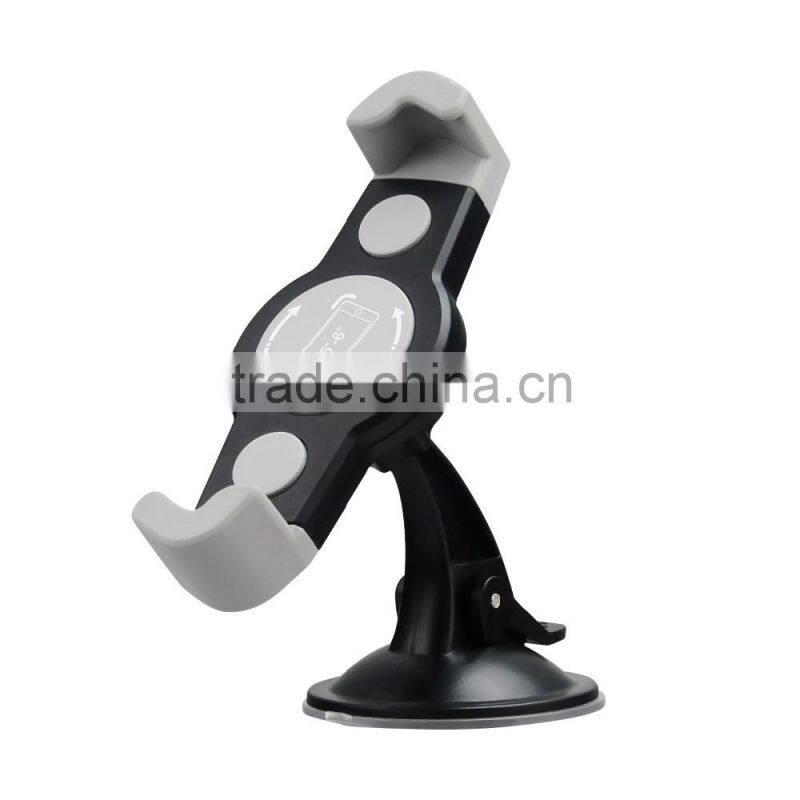 Anti-slip Diagonal design Windshield Suction Cup plastic mobile phone holder for car