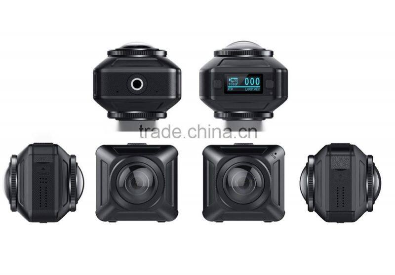 AT-V7 4K Panoramic DVR WIFI Camera 360 Degree VR Dual Lens Action Video Camera