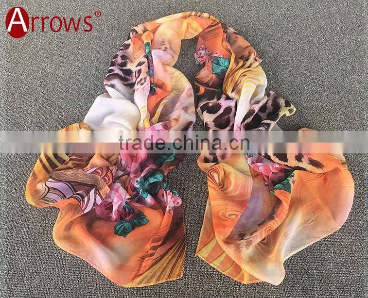 Fresh Orange Color Sexy Shawls and Scarf Stole for Young Girls and Office Ladies