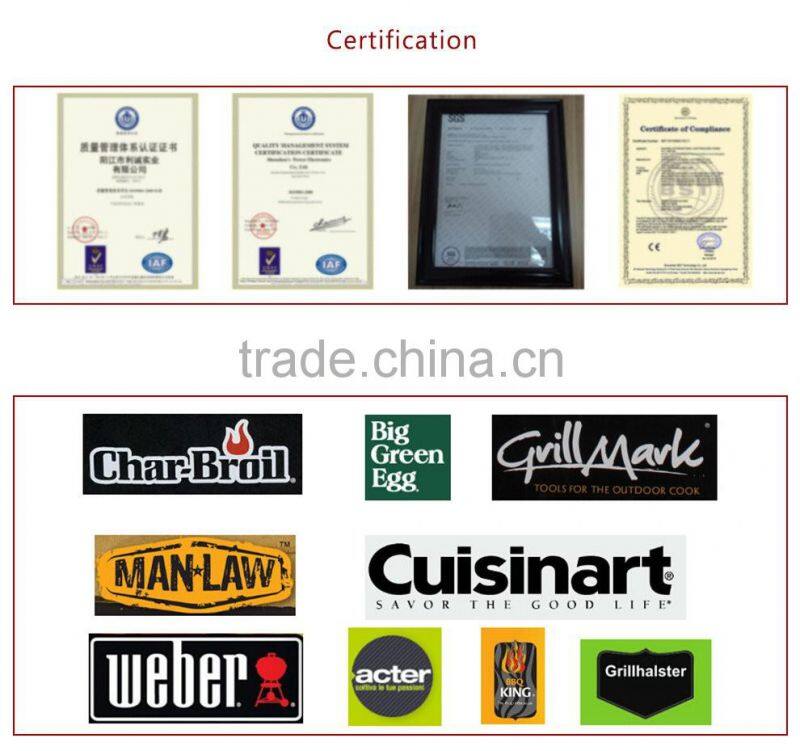 Hot sale Non-stick square wooden handle BBQ Grill Tools BBQ Grill basket