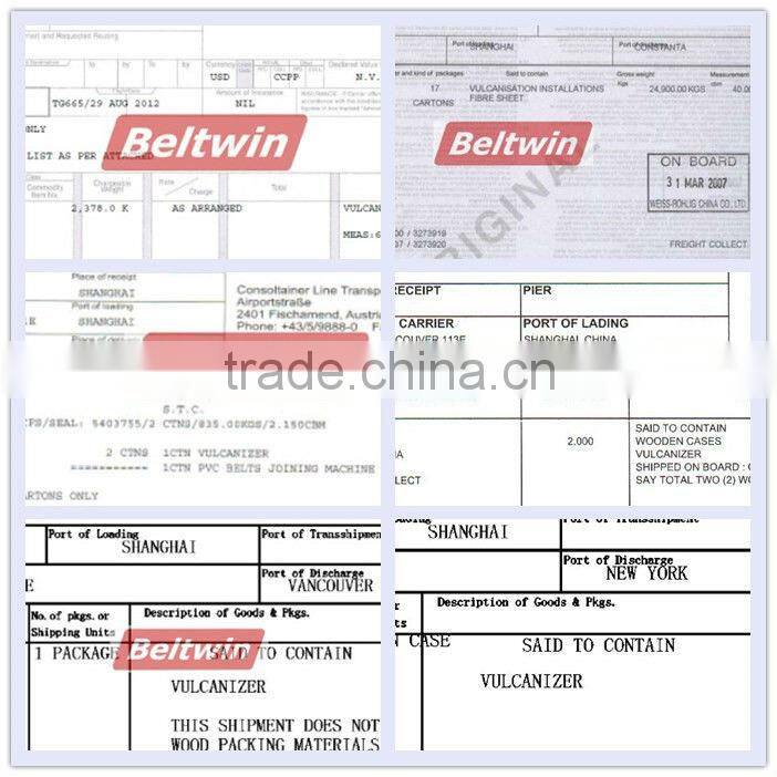 Beltwin stainless steel pvc pu belting hot air vulcanization equipment