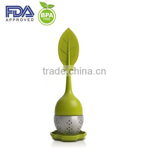 Cute Whale Tea Infuser Silicone Material, Small Whale Silicone Strainer, Silicone Whale Tea Bag