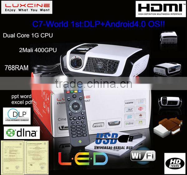 New arrival !!! C7 1080P 100Hz LED mini pocket projector