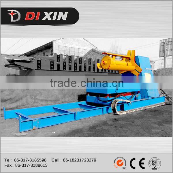 DIXIN-hydraulic uncoiler/decoiler with coil car for 10 tons coil