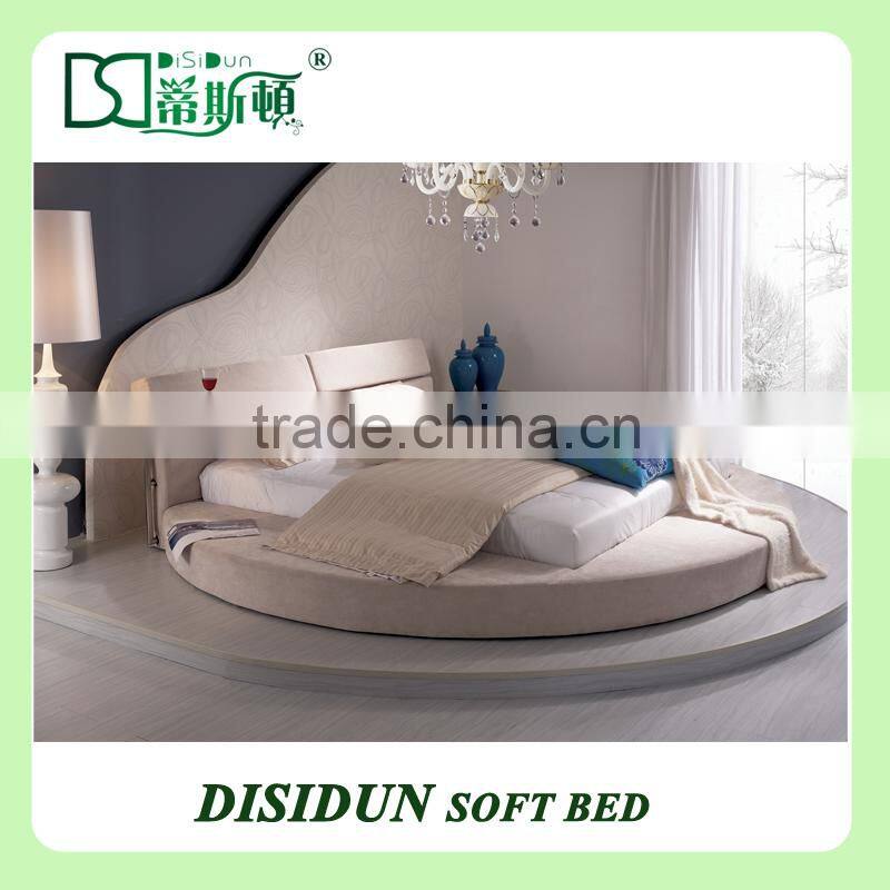 King size round bed cheap withe round bed DS-1015#