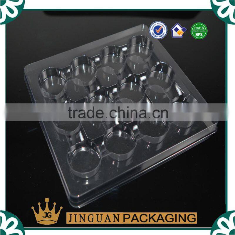 Customized Clear PET Clamshell Box with Dividers