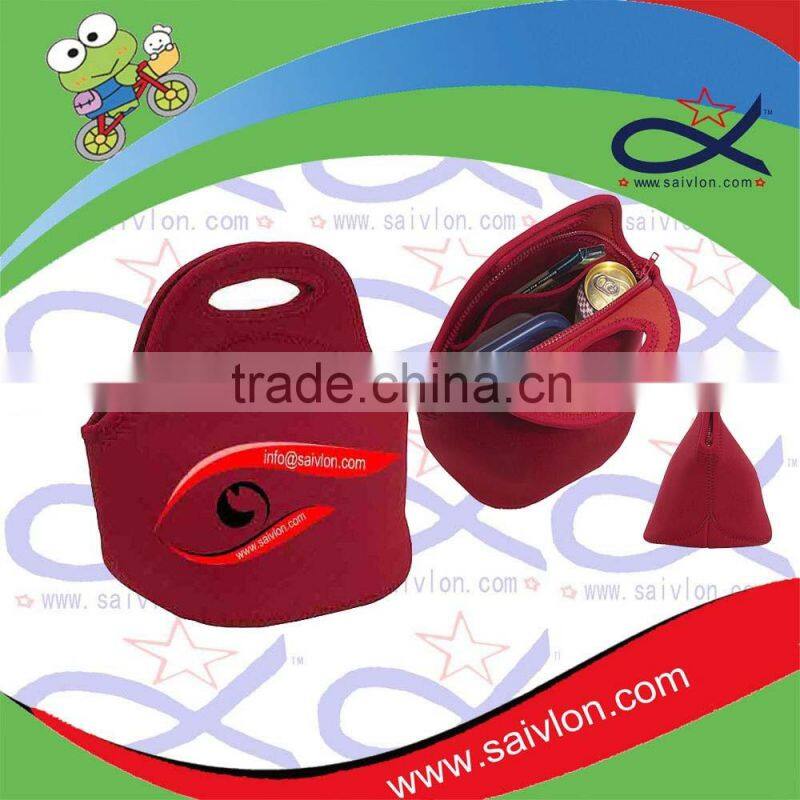 Colorful Print Insulated Lunch Bag / Backpack with Bottle Holder