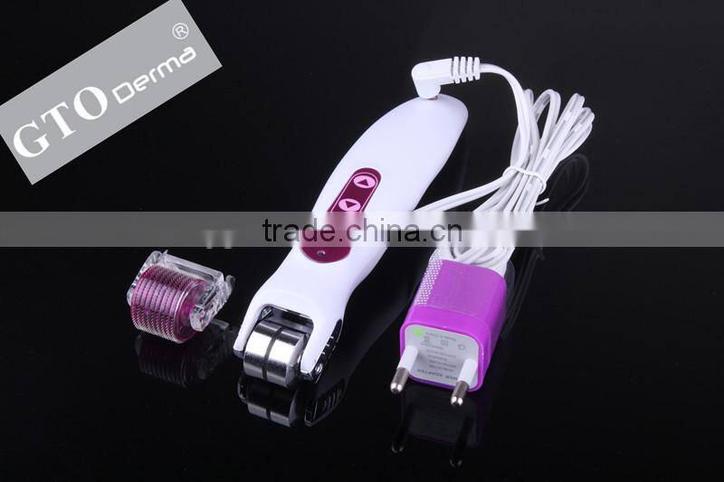 Derma roller system Bio +Led+vibration derma roller ce mark on the roller