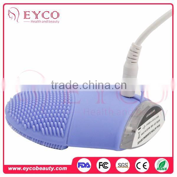 Wholesale Rechargeable Handheld Silicon Electric Facial Dead Skin Removal Cleansing Brush Massage Therapy Machine