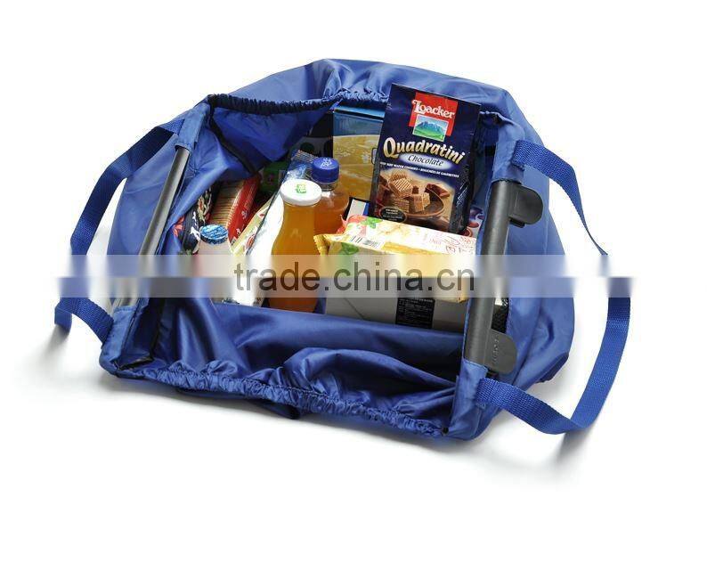 Alibaba china made Foldable reusable shopping bag for trolley super market shopping cart bag