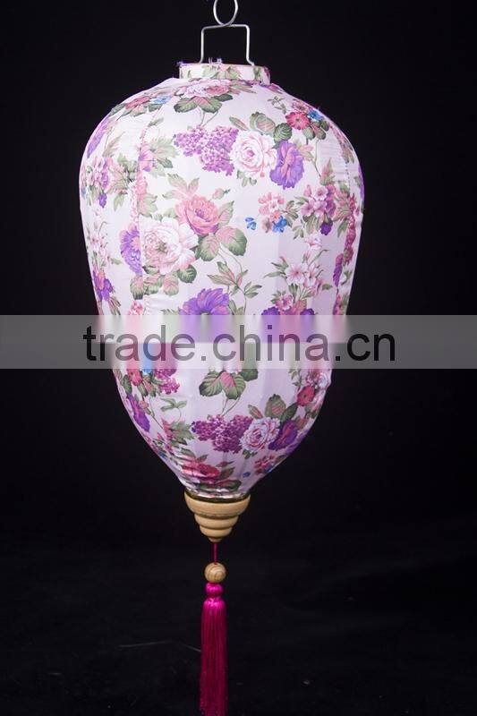 2015 latest design high quality hanging jacquard lantern wholesale