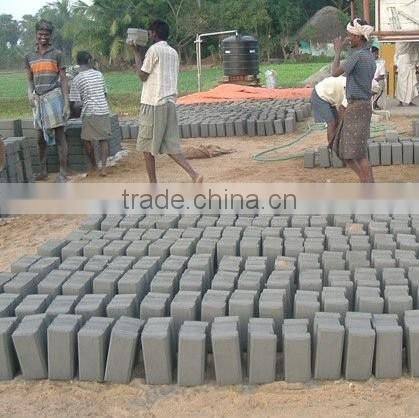 Clay interlocking brick making machine SY1-20 with free mixer behind famous in Africa