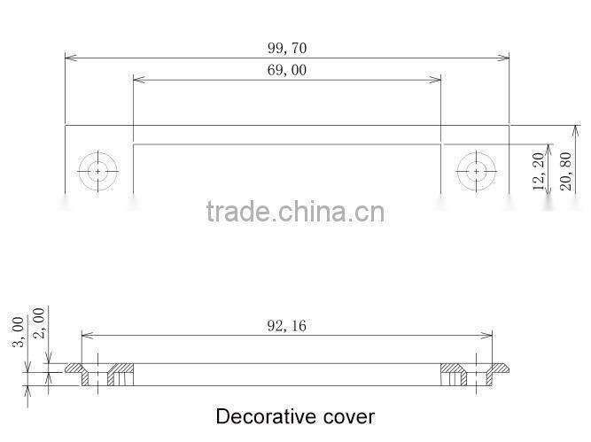 Furniture Hardware Type Concealed Hidden Door Handle