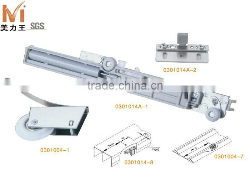 Furniture Closet Wardrobe Soft Closing Sliding Door System
