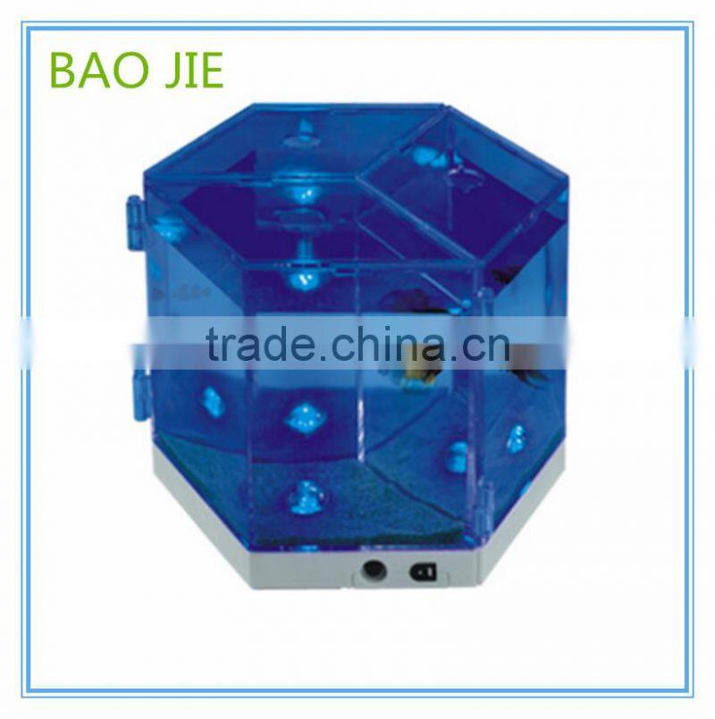 Night Aquarium Fish Tank with LED for Home Office Decoration