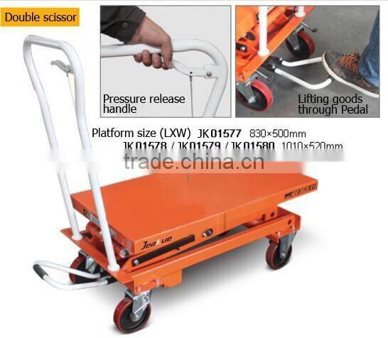 Customized Heavy duty Scissor foot lifting table