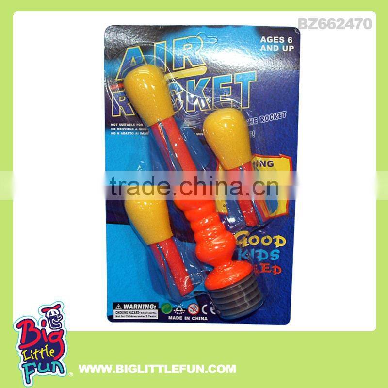 Shooting toy air pump rocket toys