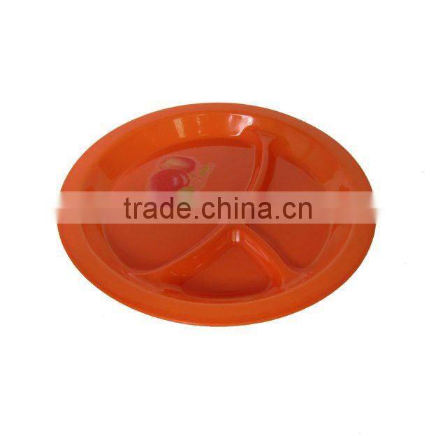 4 pcs orange dinnerware plastic picnic set