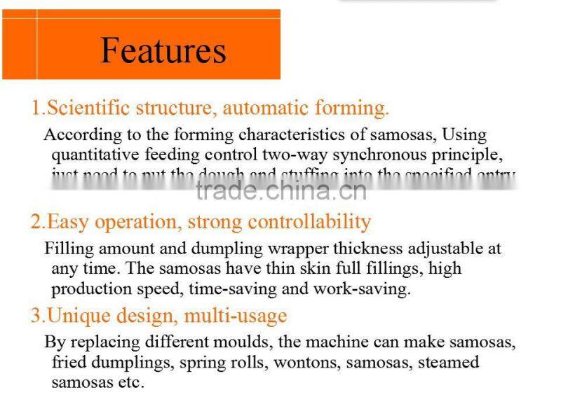 HOT SALE Automatic high quality Samosa making machine delicious samosa